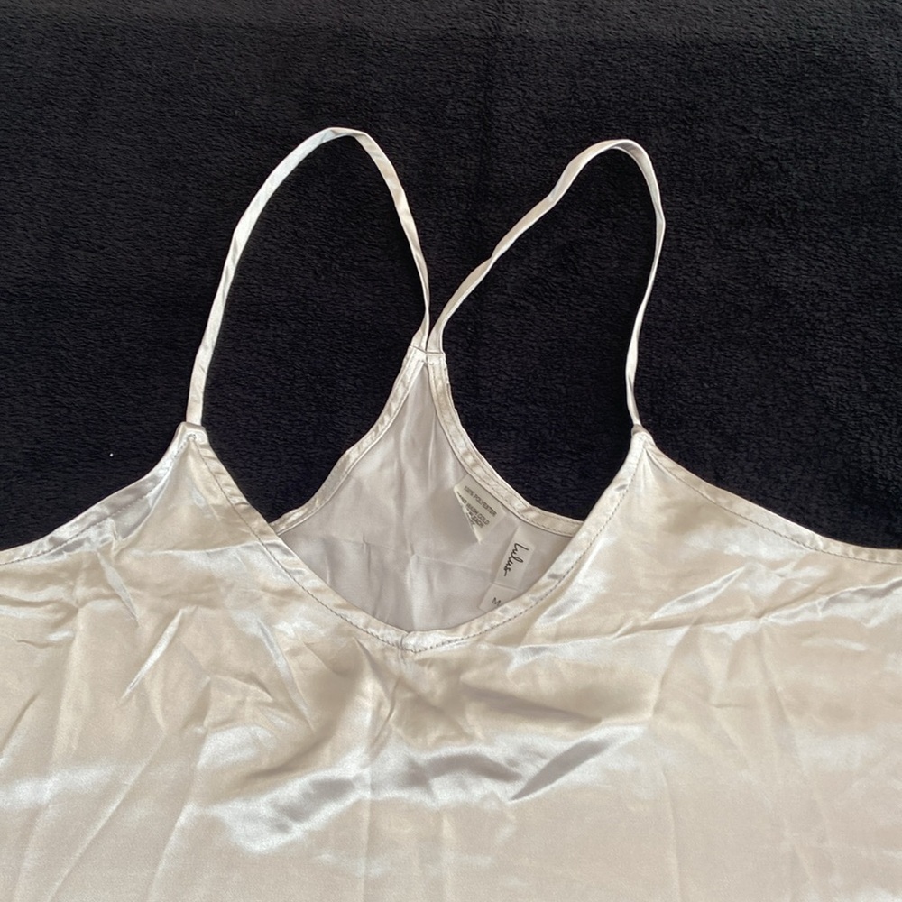 Lulus satin tank top - Picture 2 of 6